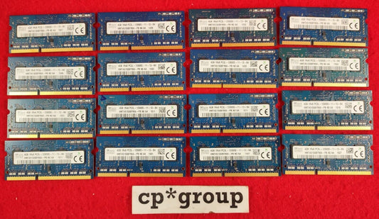 LOT OF 16 Hynix 4GB 1Rx8 PC3L-12800S SO-DIMM Laptop RAM HMT451S6BFR8A-PB