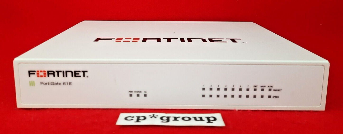 Fortinet 7-Port GbE Network Security Firewall Appliance (No Pwr Adapter) FG-61E