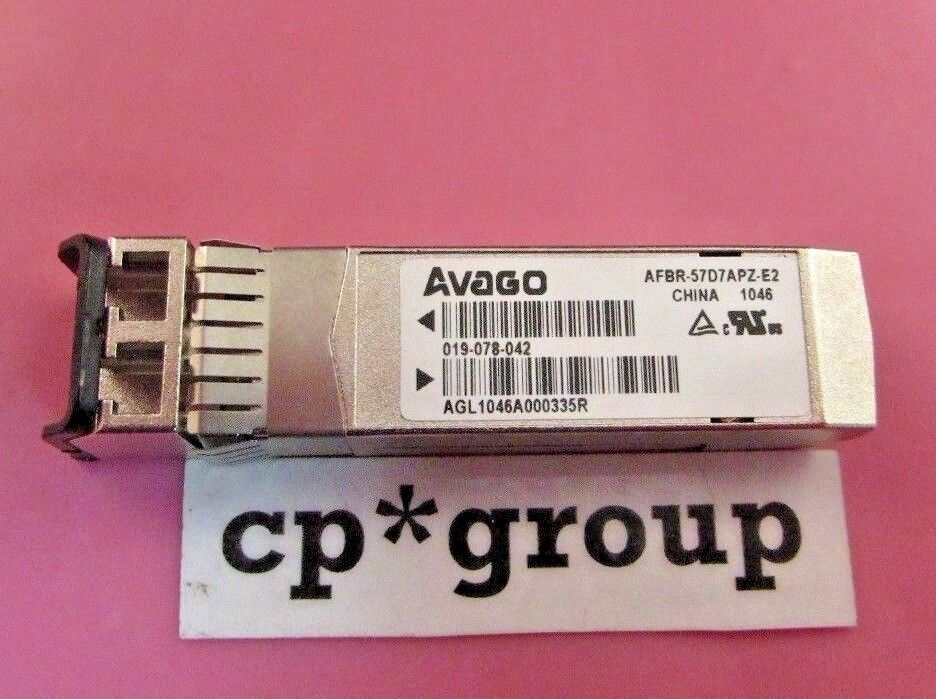 LOT OF 4 EMC 019-078-042 Avago AFBR-57D7APZ-E2 8GB SW 850nm SFP FC Transceiver