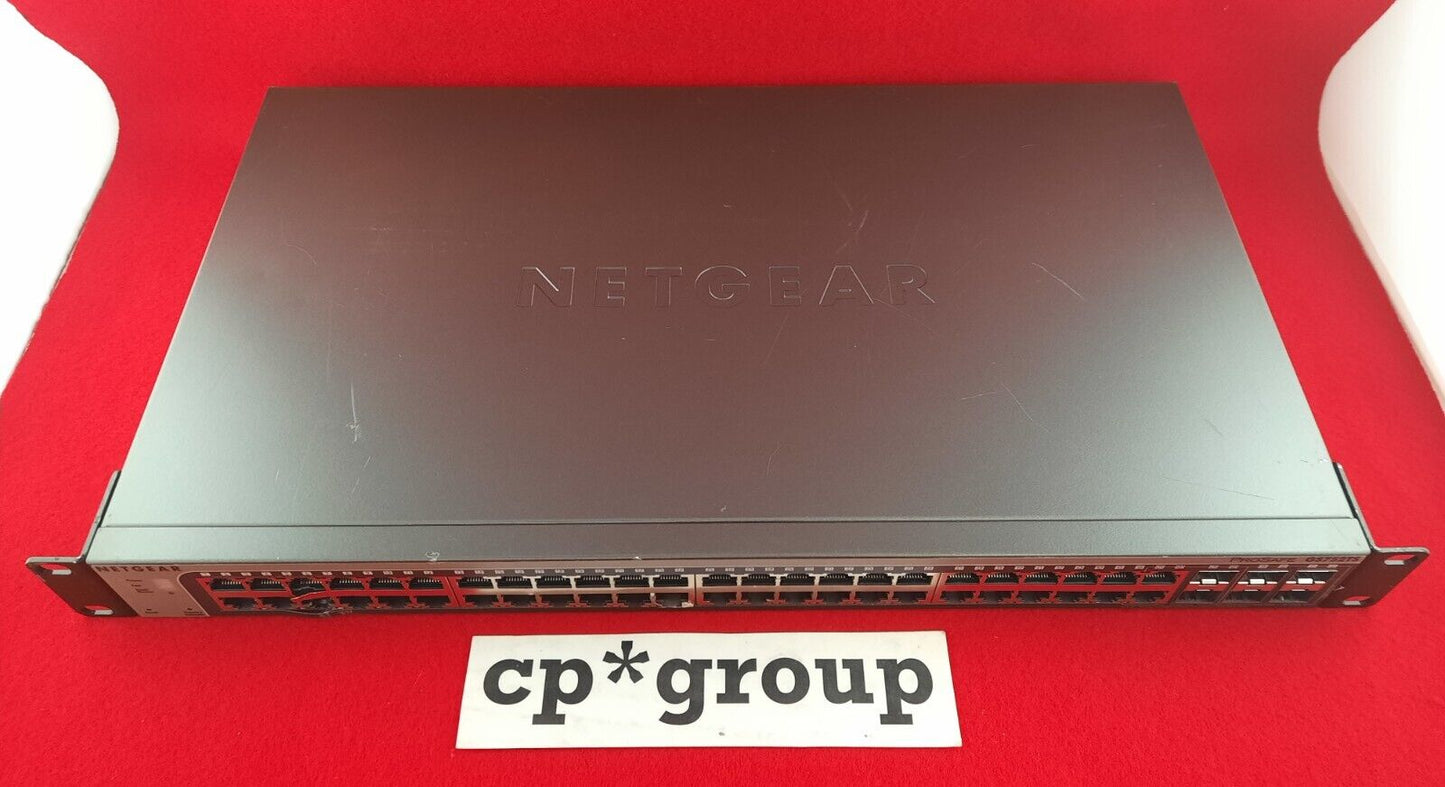 Netgear Prosafe 48-Port GbE & 4-Port SFP Managed Network Switch GS752TS READ