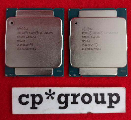 LOT OF 2 Intel Xeon E5-2660 v3 2.6GHz 25MB LGA2011-3 10-Core CPU Processor SR1XR