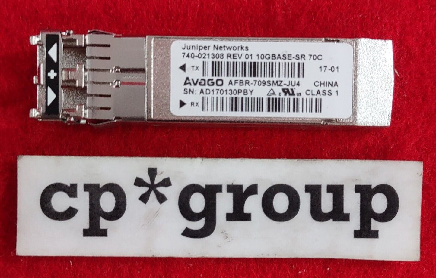 LOT OF 3 Juniper 10GB Base-SR 850nm 300m LC SFP+ Transceiver 740-021308