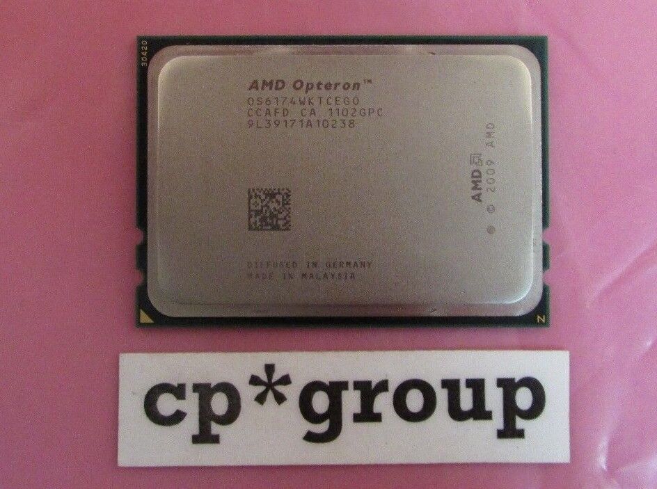 LOT OF 2 AMD Opteron 6174 12 Core CPU Processor 2.2GHz Socket G34 OS6174WKTCEGO