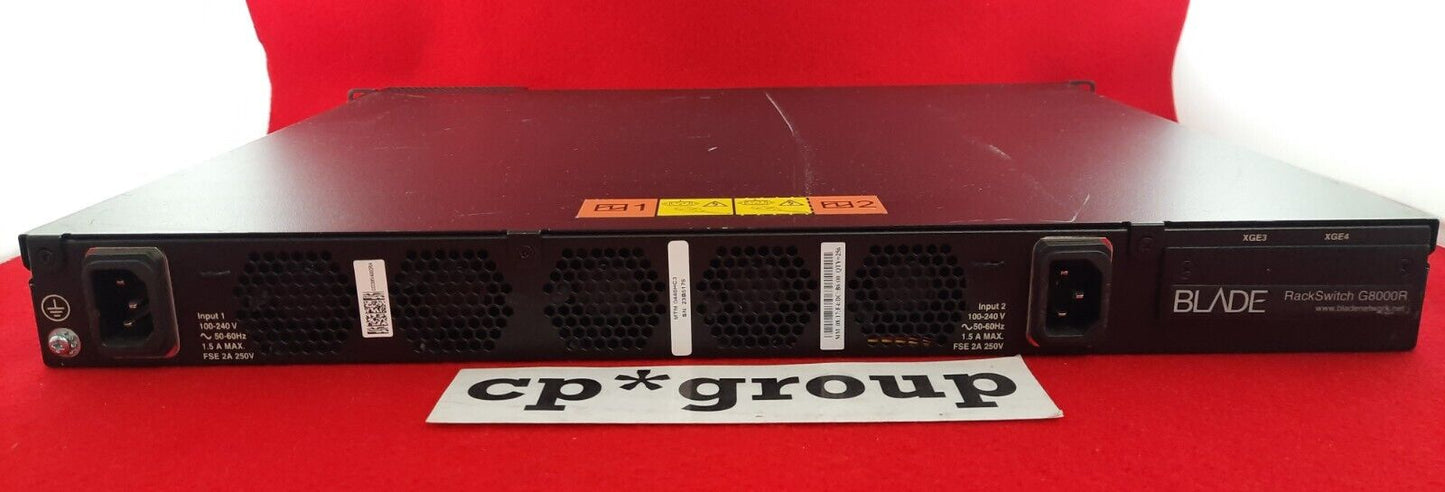 IBM RackSwitch G8000R 44-Port GbE & 4-Port SFP Network Switch BAF-00012-05