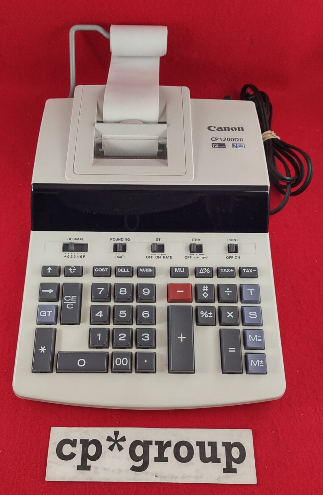 Canon Commercial Desktop Printing Calculator CP1200DII