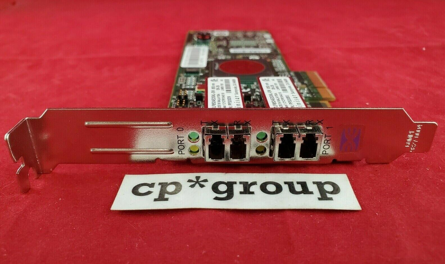 LOT OF 2 IBM LPE11002 2-Port High Profile Fibre Channel Host Bus Adapter 43W7512