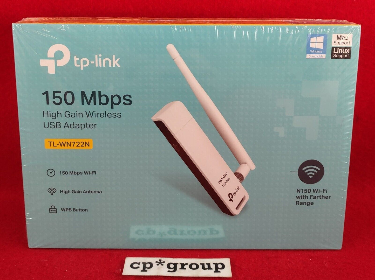 TP-LINK 150MB 802.11n High Gain Wireless USB 2.0 Adapter TL-WN722N