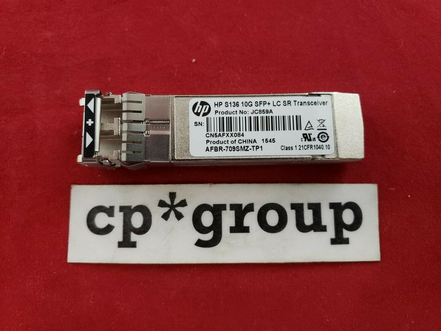 Genuine HP S136 10GBase-SR MMF 300m 850nm Duplex LC SFP+ Transceiver JC859A