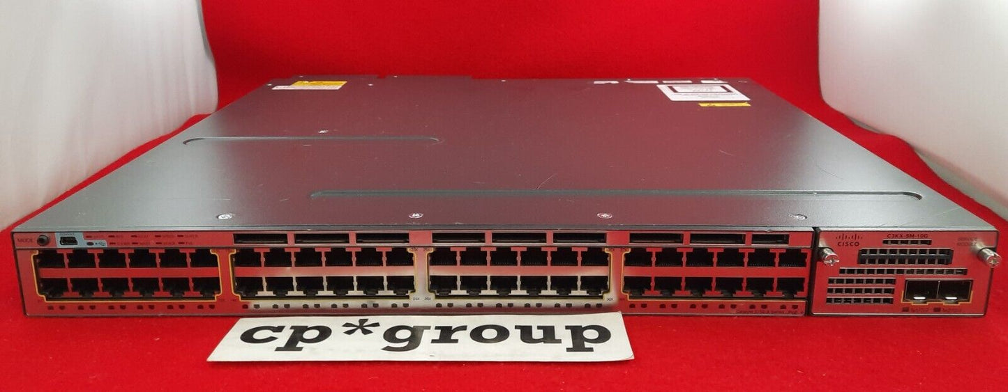 Cisco Catalyst 48-Port GbE PoE+ Network Switch w/IPServices WS-C3750X-48PF-E(-S)