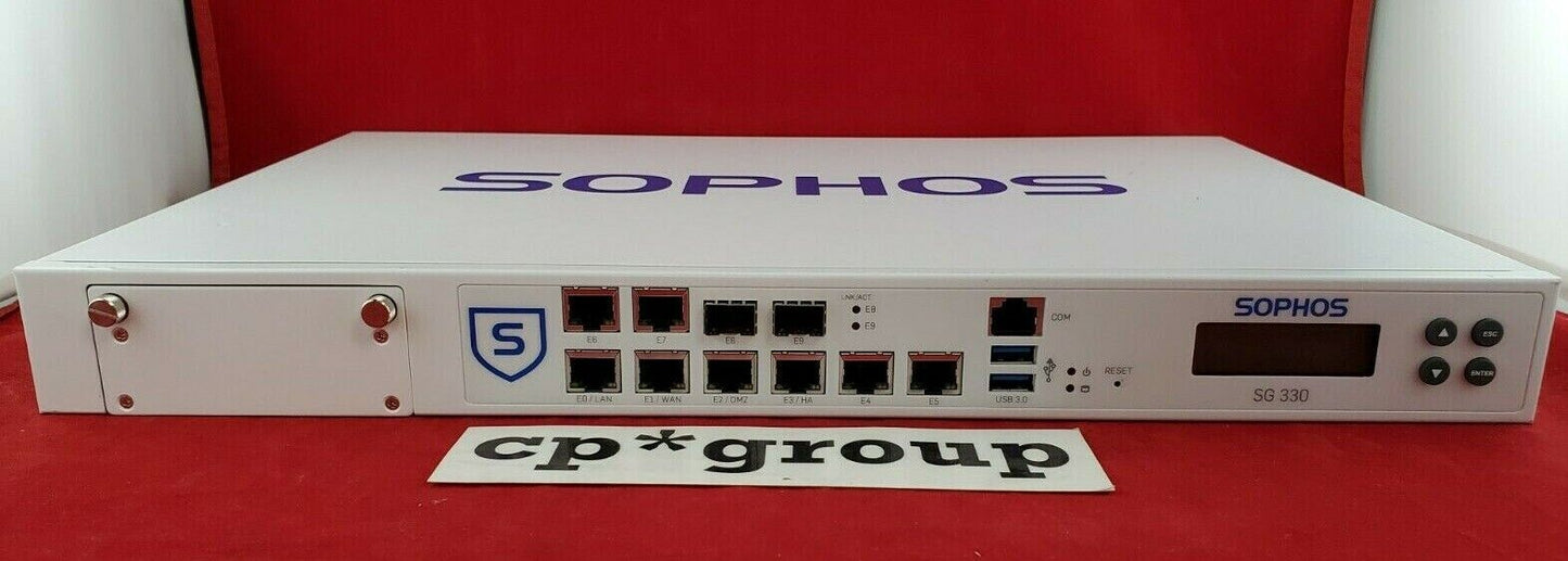 Sophos 8-Port Gigabit Ethernet 2-Port SFP Firewall Security Appliance R.1 SG330