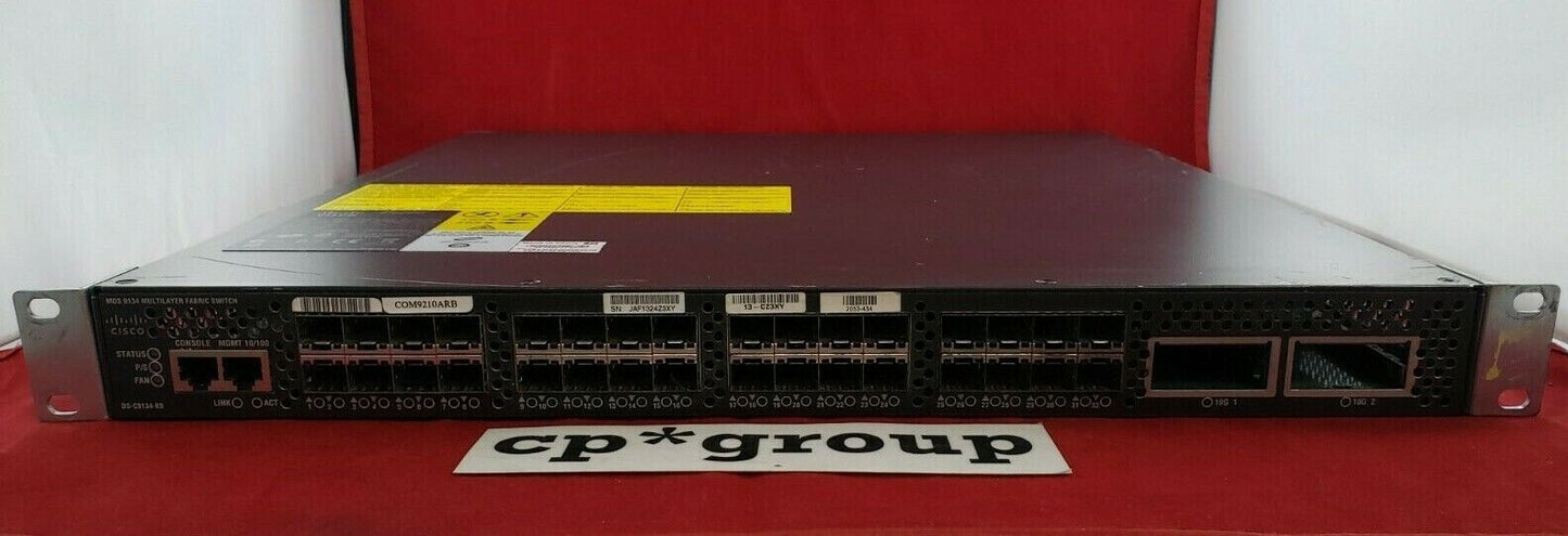 Cisco MDS 9134 32-Port 4Gb SFP (32 Active) Fibre Channel Switch DS-C9134-K9