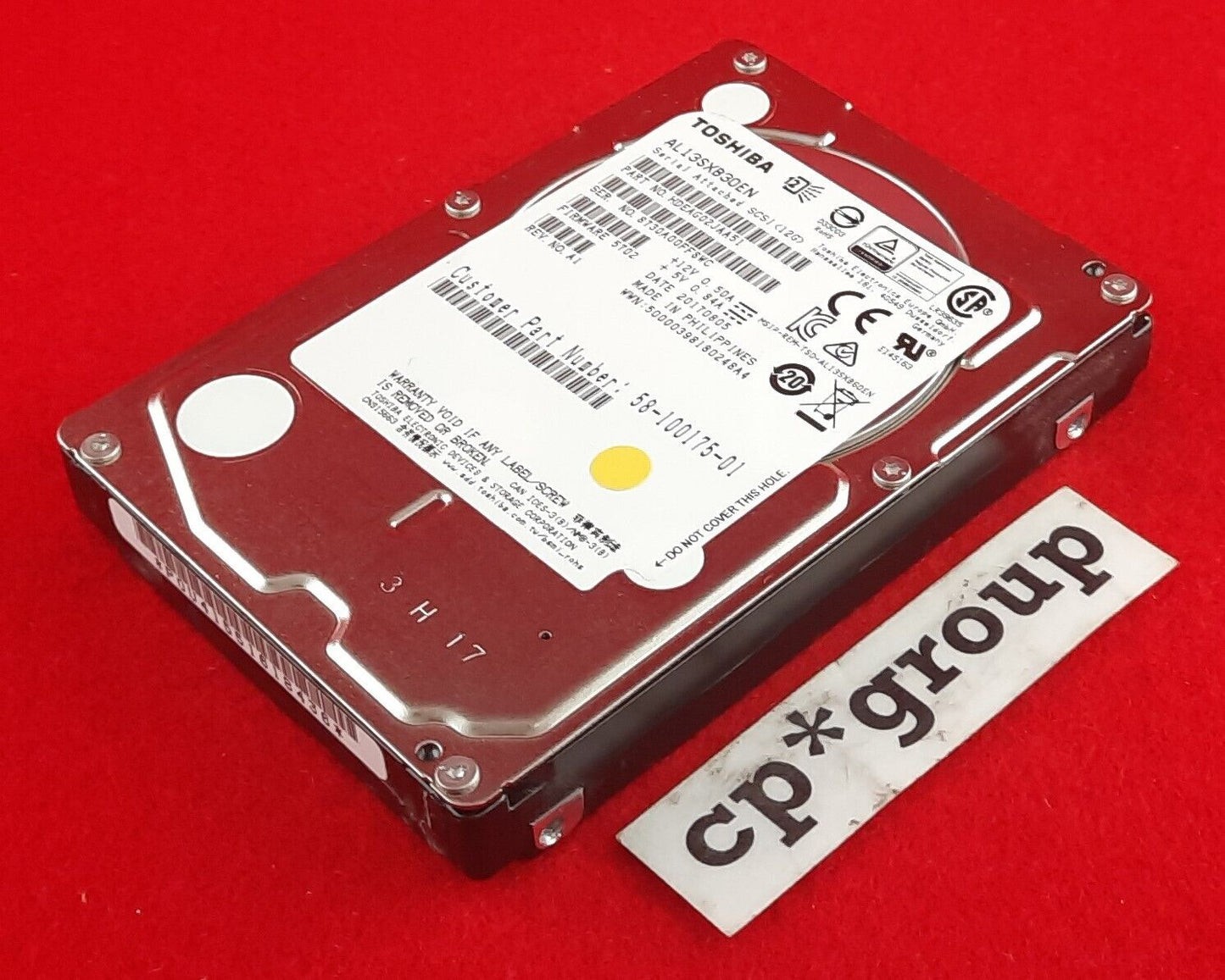 Toshiba Enterprise 300GB 15K RPM SAS 12Gbps 128MB 2.5" Hard Drive AL13SXB30EN