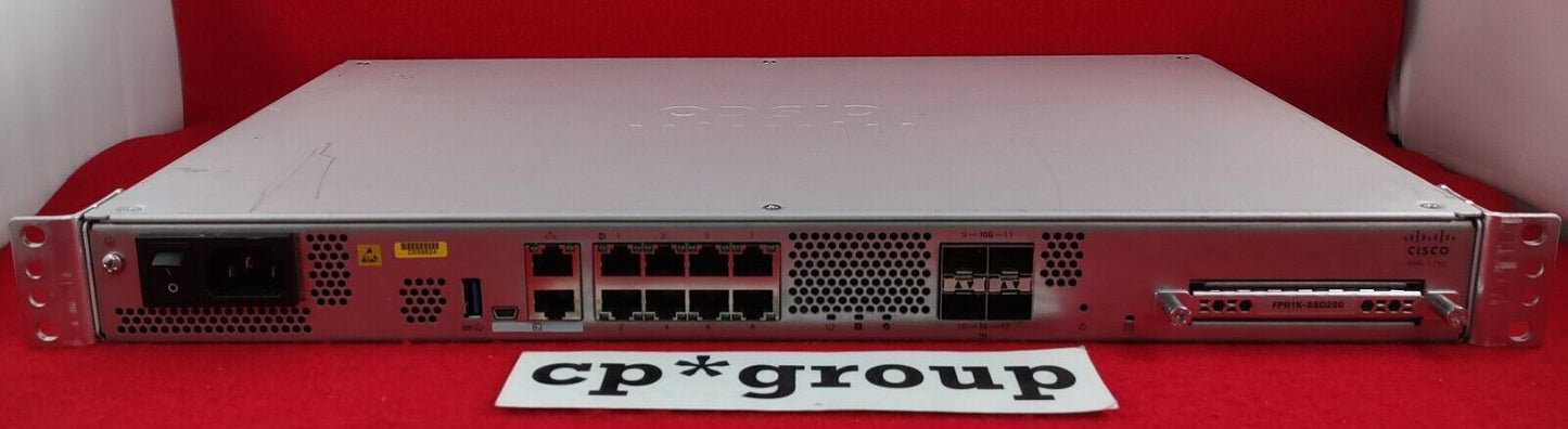 Cisco Firepower FPR-1150 8-Port GbE & 2-Port SFP+ & 2-Port SFP ASA Firewall