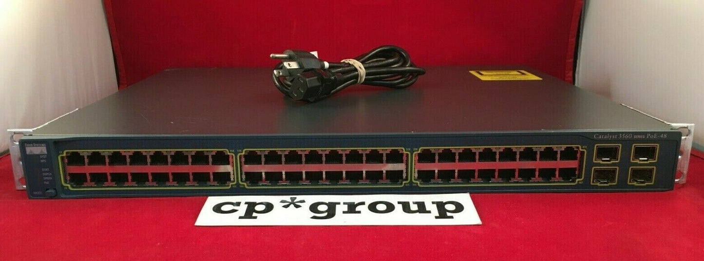 Cisco Catalyst WS-C3560-48PS-E 48-Port 10/100 PoE 4-SFP Network Switch