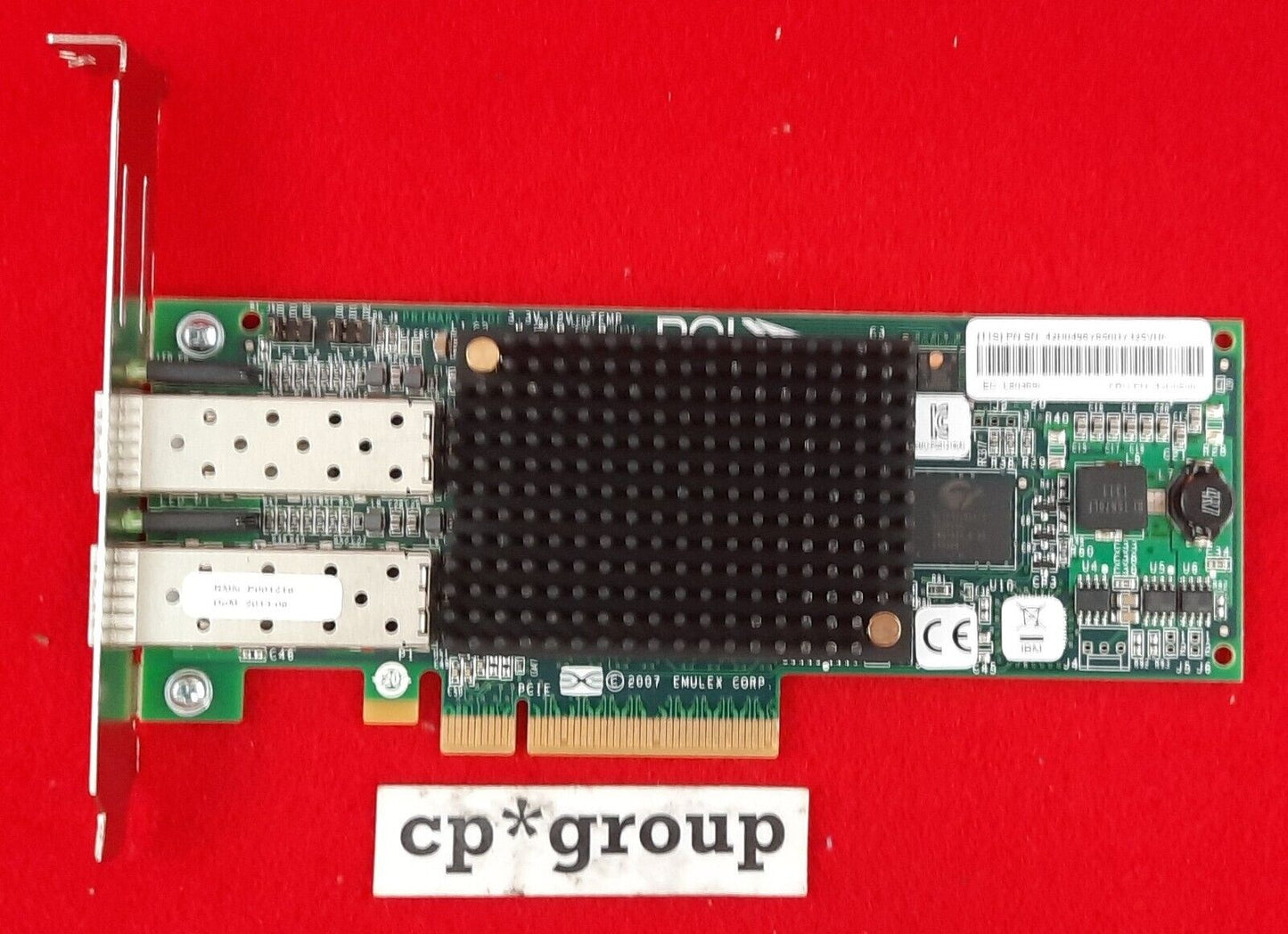 LOT OF 2 IBM Emulex LPE12002 2-Port 8GB SFP PCI-eX8 Host Bus Adapter 42D0500