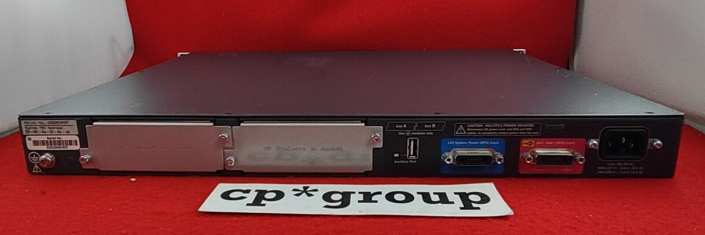 HP ProCurve 2910al-48G-PoE+ 48-Port GbE PoE+ & 4-Port DP Network Switch J9148A *