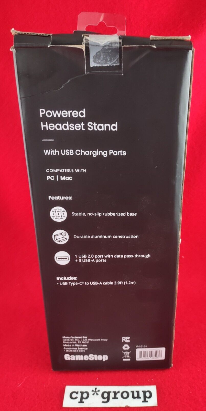 GameStop Powered Headset Stand w/ USB Charging Ports