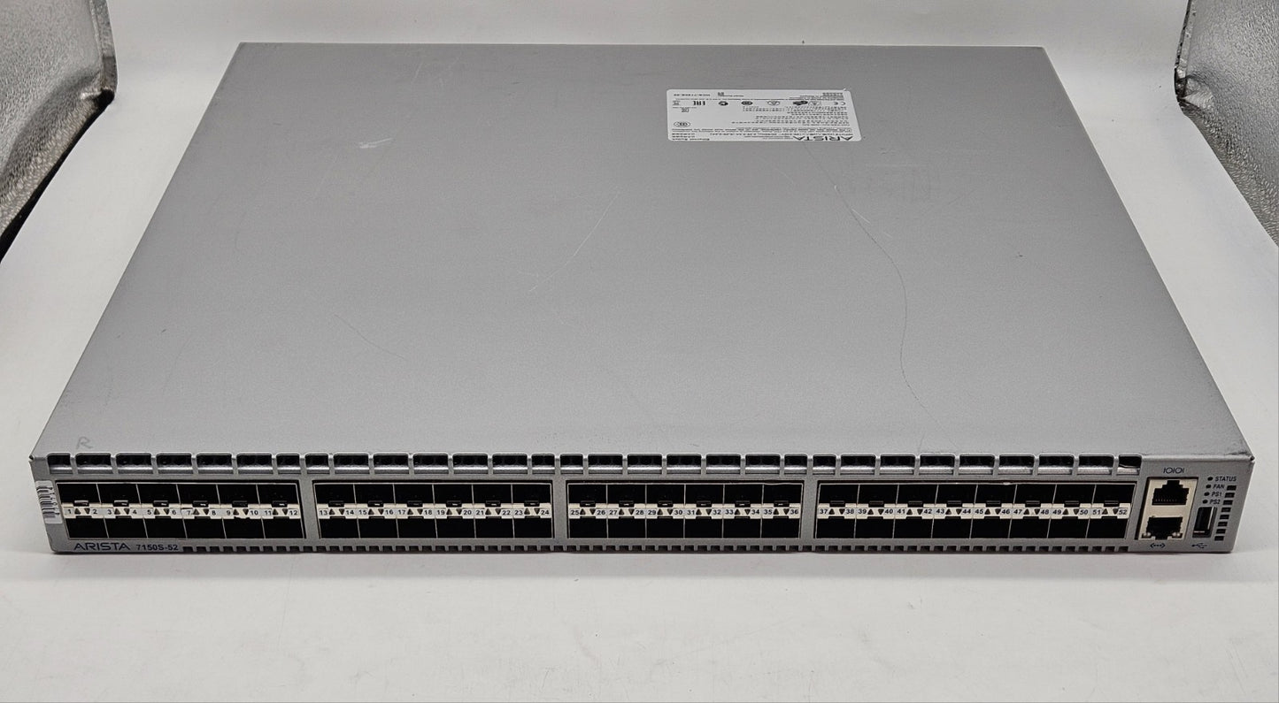 Arista 7150S 48-Port 1/10GB SFP+ Network Switch w/2x PSU BLUE DCS-7150S-52-CL-R0