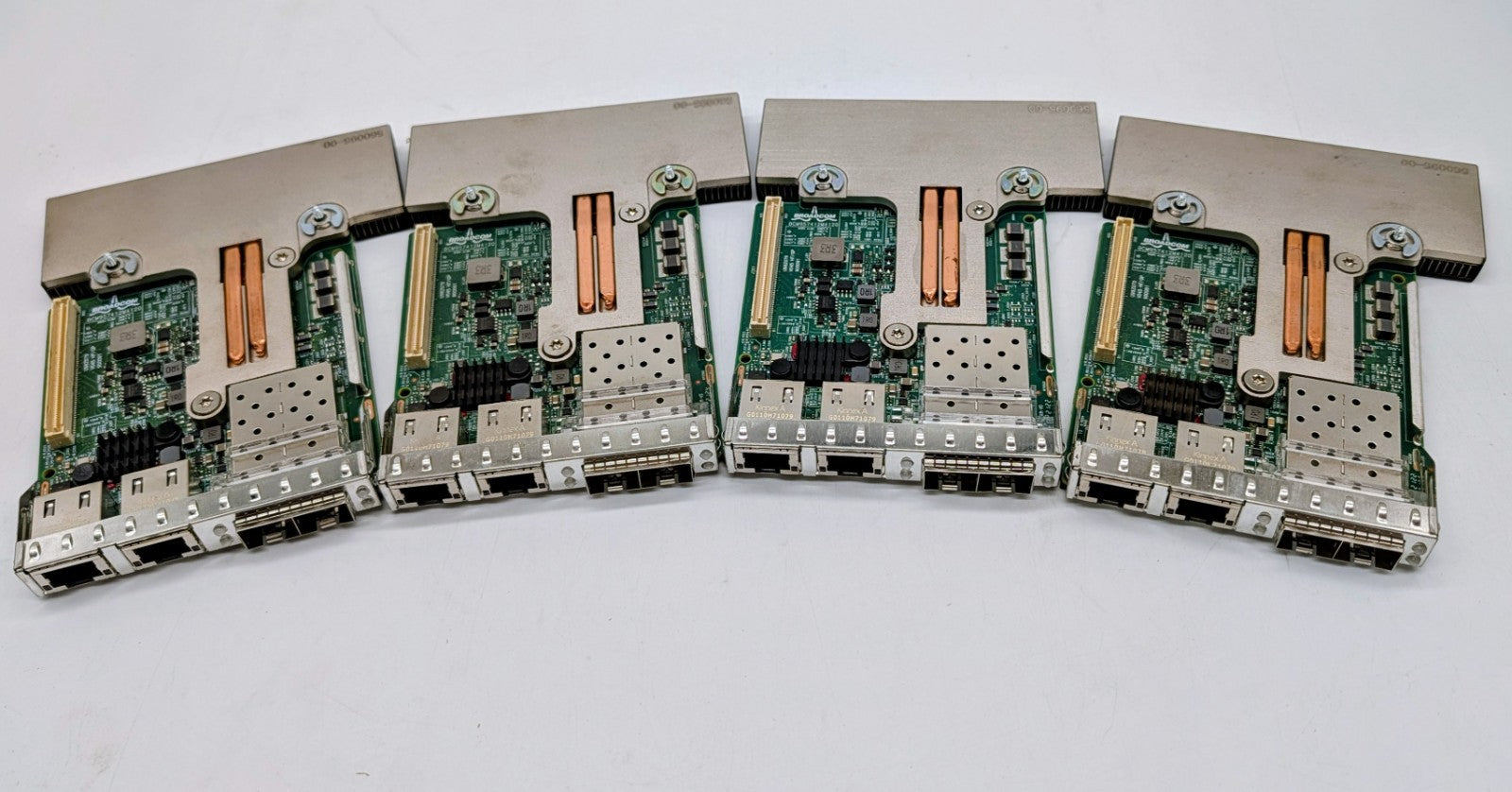 Lot of 4 Dell NWMNX Broadcom 57412 2 x 10GB SFP+ + 5720, 2 x 1GB Base-T, RNDC0