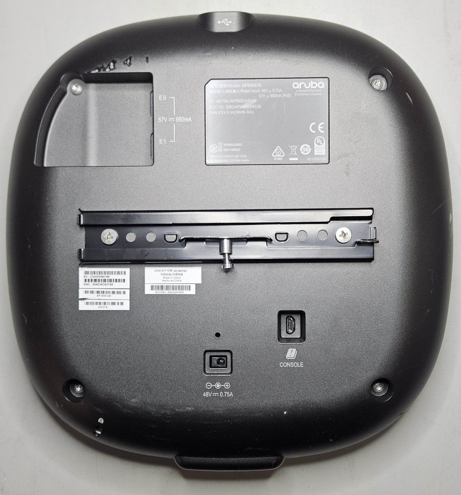 LOT OF 2 Aruba JZ337A 802.11ax Dual Band 4x4:4 Wireless Access Point AP-5352