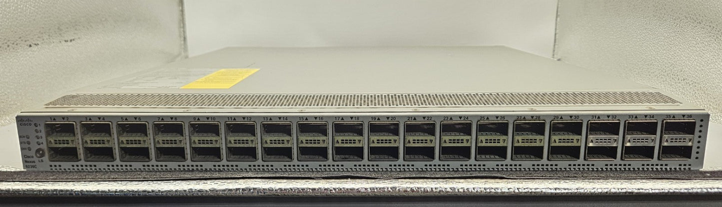 Cisco Nexus 9266C 36-Port 100GB QSFP28 Network Switch w/2x PSU(Red) N9K-C9236C1