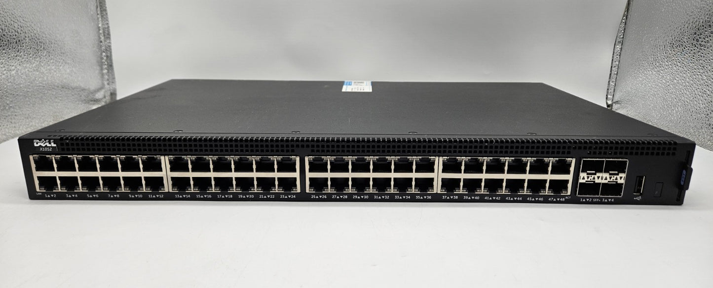 Dell 48-Port Gigabit Ethernet & 4-Port 10GB SFP+ Network Switch X10521