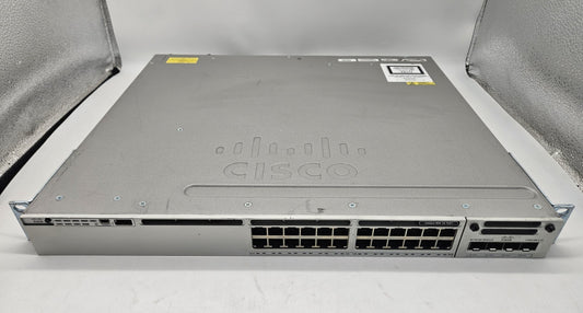 Cisco Catalyst C3850 24-Port PoE GbE Network Switch w/ NM-4-1G WS-C3850-24P-L0