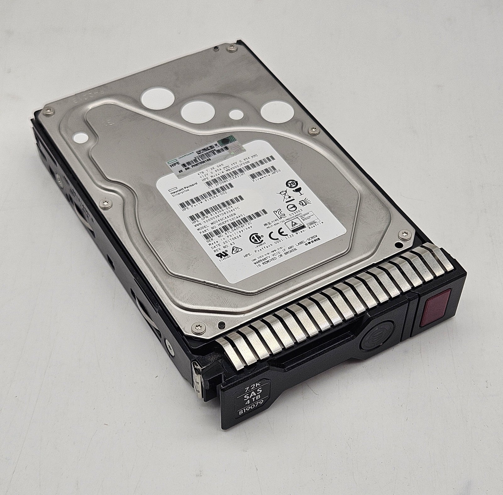 HP 4TB 7200RPM SAS 12Gbps 128MB Cache (512n) 3.5" Hard Drive 819079-0010