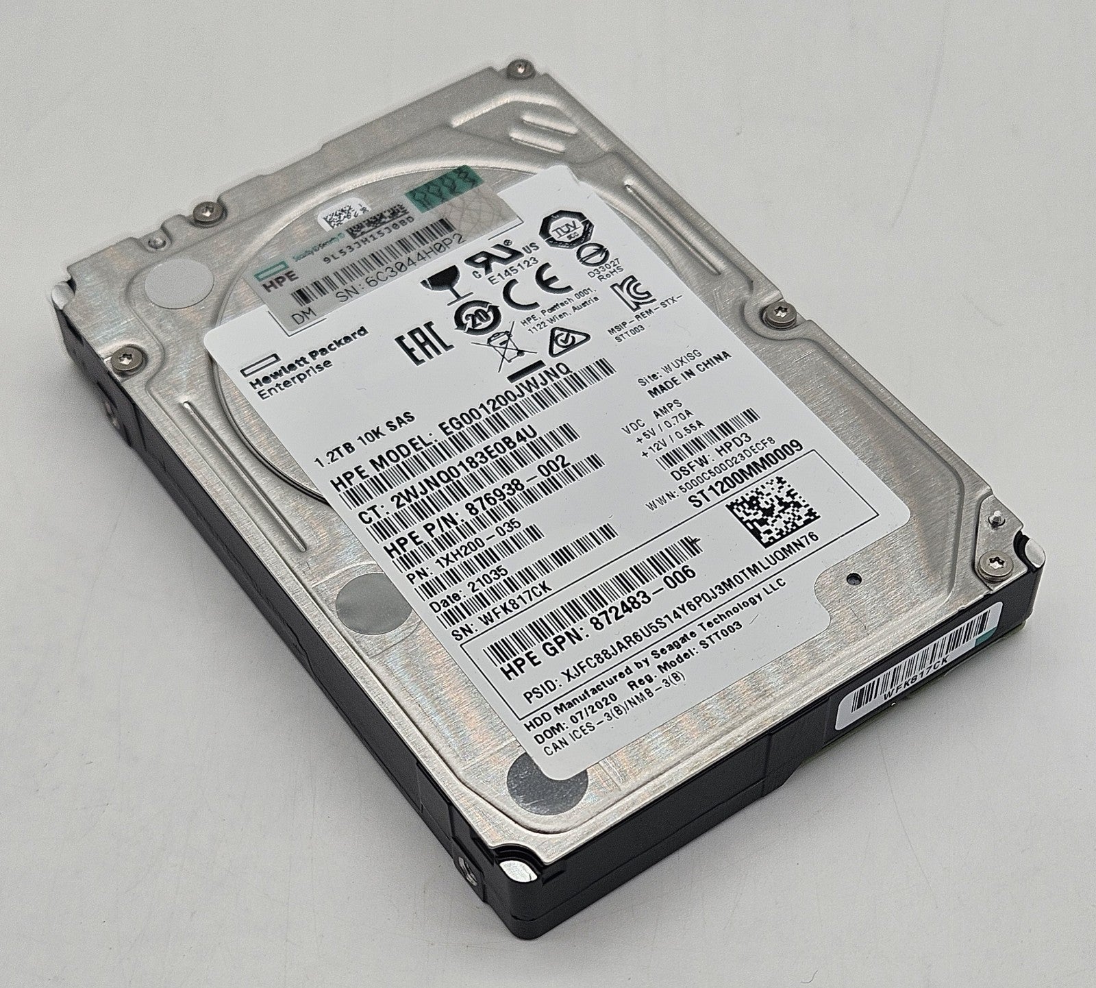 Seagate 1.2TB 10k RPM SAS 12Gbps 128MB Cache (512n) 2.5" Hard Drive ST1200MM00090