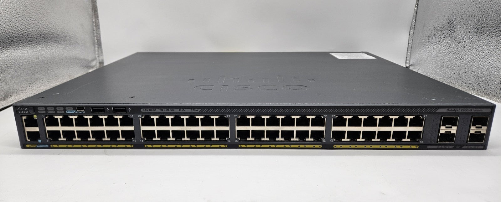 Cisco Catalyst 2960X 48-Port GbE PoE & 4-SFP Network Switch WS-C2960X-48LPS-L1