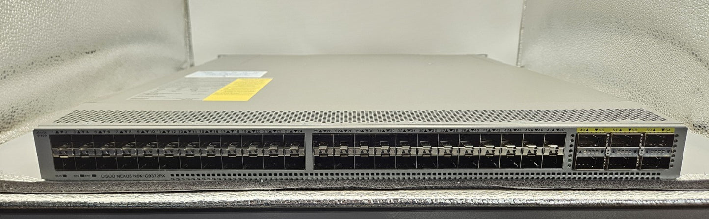 Cisco Nexus 9300 48-Port 10Gb SFP+ & 6-40Gb QSFP+ ACI Spine Switch N9K-C9372PX1