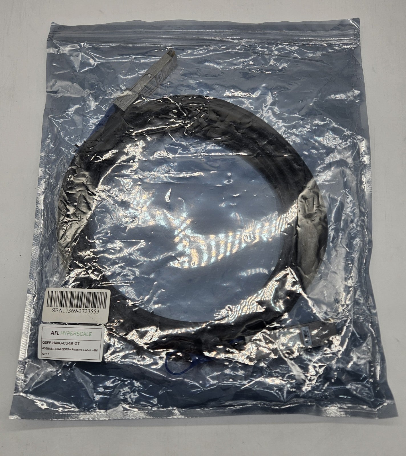 LOT OF 2 AFL HyperScale 4-Meter 40Gb CR4 QSFP+ Passive Cable1