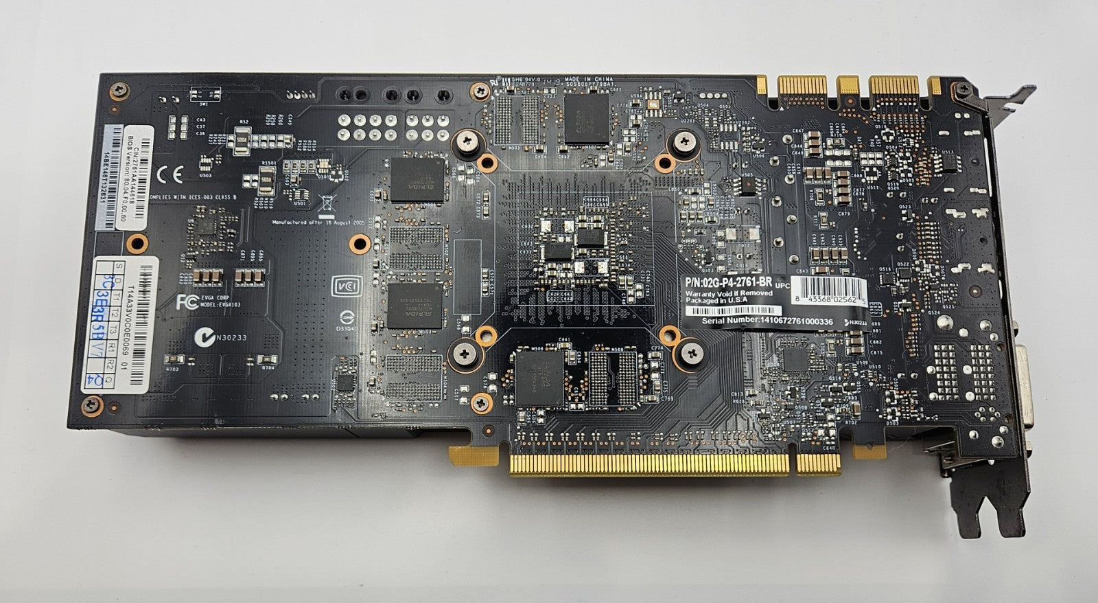 EVGA Geforce GTX 760 2GB GDDR5 PCI-E 3.0 x16 Video Graphics Card 02G-P4-2761-BR3
