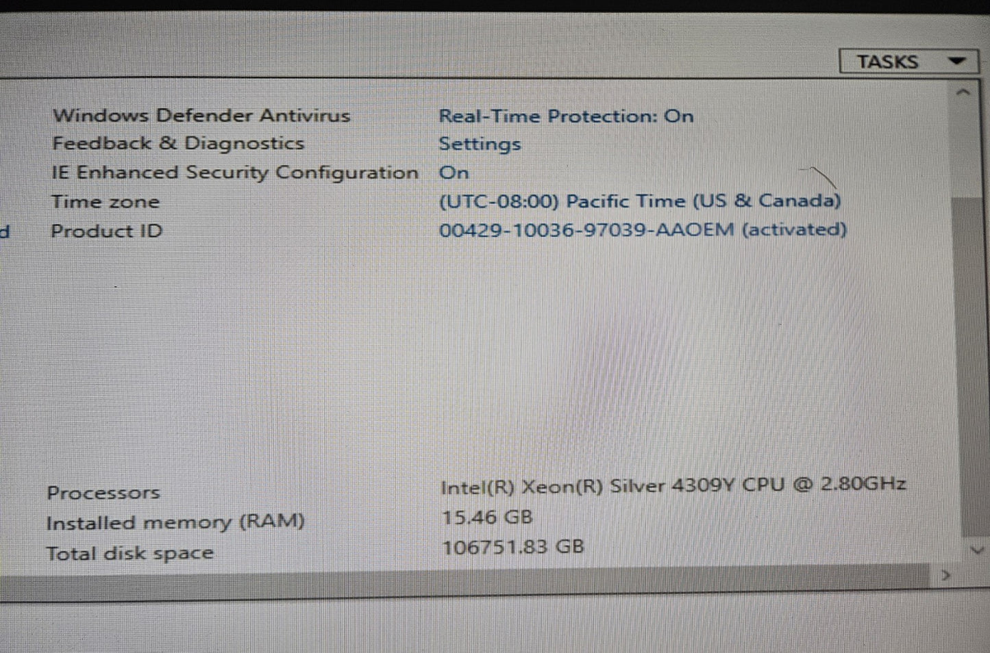 Dell PowerEdge R750xs Xeon 4309Y 16GB RAM 2x240G M.2 4x1.2TB 8x16TB HDD WinSVR198