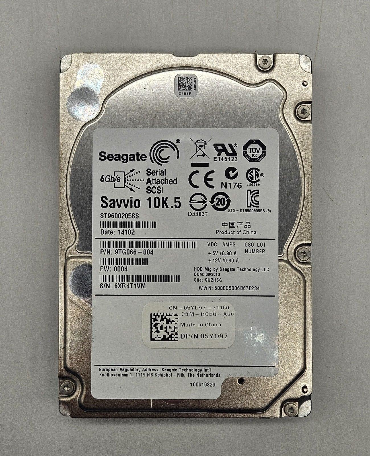 LOT OF 4 Seagate Savvio 600GB 10k RPM SAS 6Gbps 64MB 2.5" Hard Drive ST9600205SS1