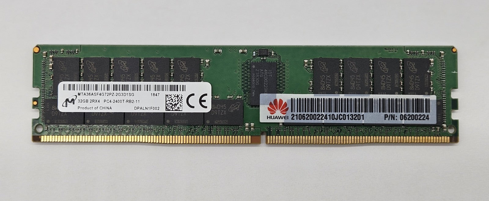 Micron 32GB 2Rx4 PC4-19200 DDR4-2400Mhz REG ECC Server RAM MTA36ASF4G72PZ-2G3D10