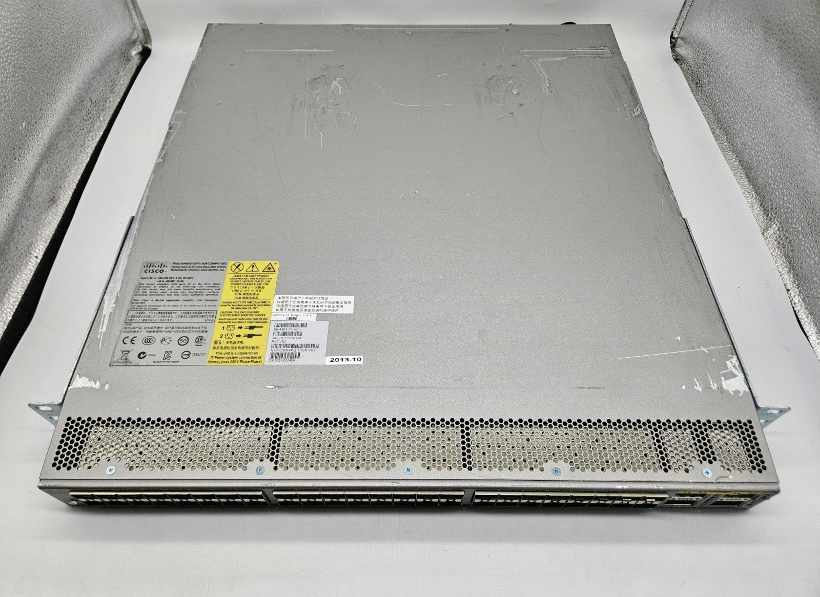Cisco Nexus 3064PQ 48-Port SFP+ & 4-Port QSFP+ Network Switch N3K-C3064PQ-10GX2