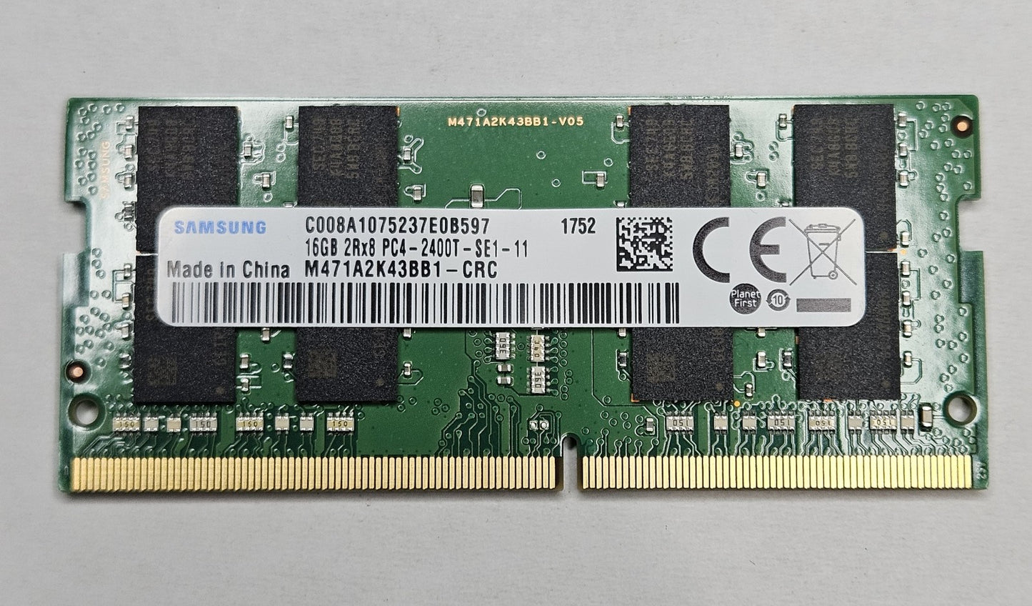 Samsung 16GB PC4-19200 DDR4-2400MHz SoDimm Laptop Memory RAM M471A2K43BB1-CRC0