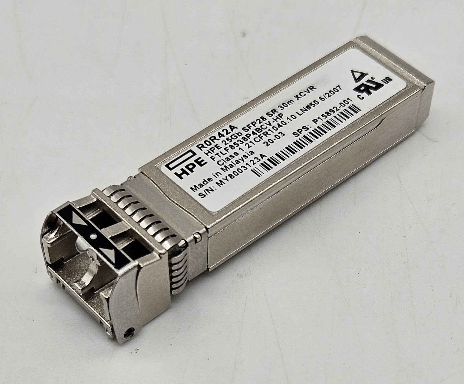 HP R0R42A 25Gb SFP28 SR 30m Transceiver P15892-0010