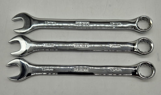 LOT OF 3 Ruish 13mm Stainless Steel Combination Wrenches0