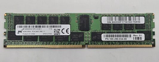Micron 32GB PC4-19200 DDR4-2400MHz REG ECC Server RAM MTA36ASF4G72PZ-2G3B10