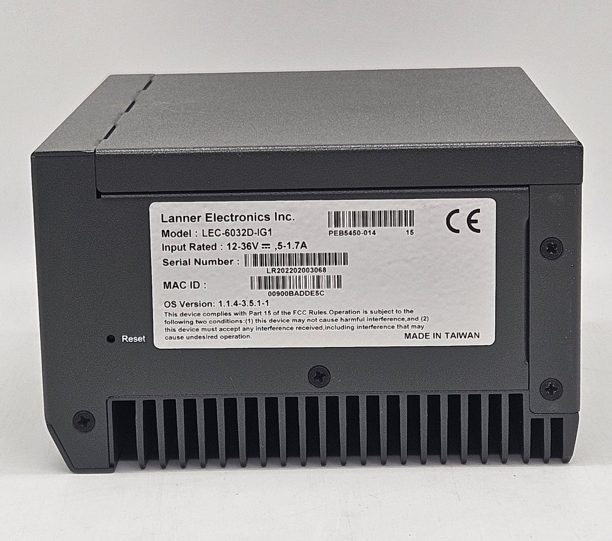 Lanner Industrial Firewall Gateway w/SSD & Power Supply  LEC-6032D-IG13