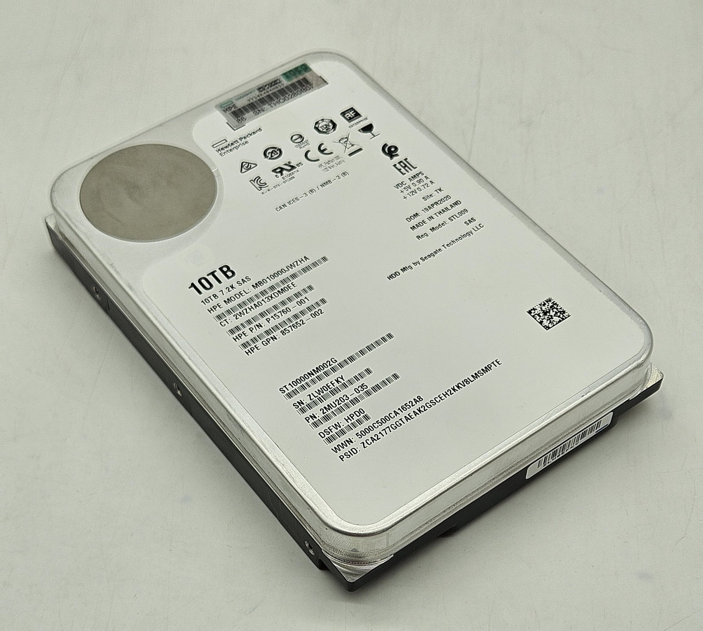 Seagate MSA 10TB 7200RPM SAS 12Gbps 3.5" Hard Drive ST10000NM002G0