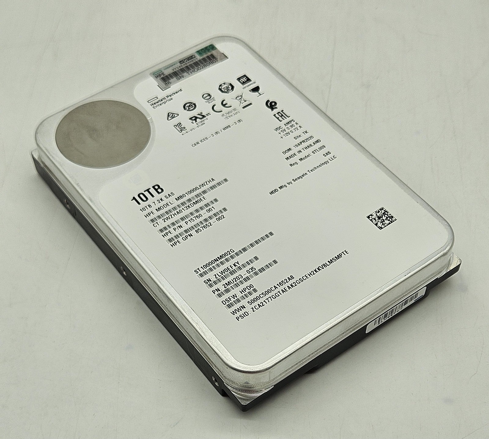 Seagate MSA 10TB 7200RPM SAS 12Gbps 3.5" Hard Drive ST10000NM002G0