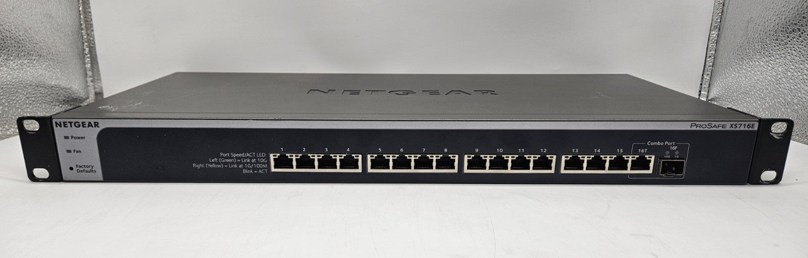 Netgear 16-Port 10GB Ethernet Layer 2 Web Managed Network Switch XS716E1