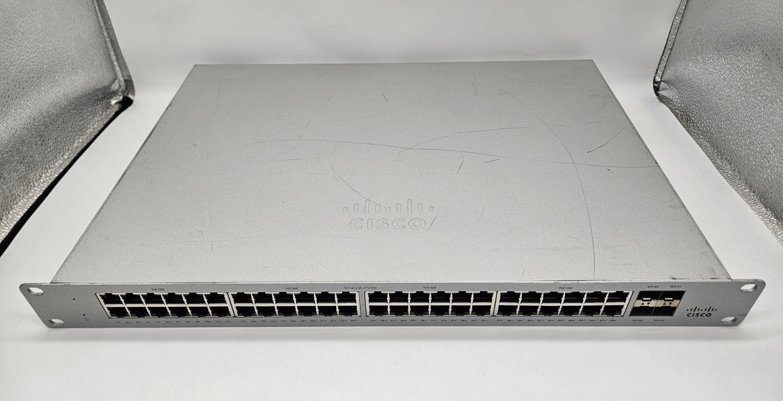 Cisco Meraki MS120 48-Port PoE GbE & 4-SFP Network Switch MS120-48FP UNCLAIMED0