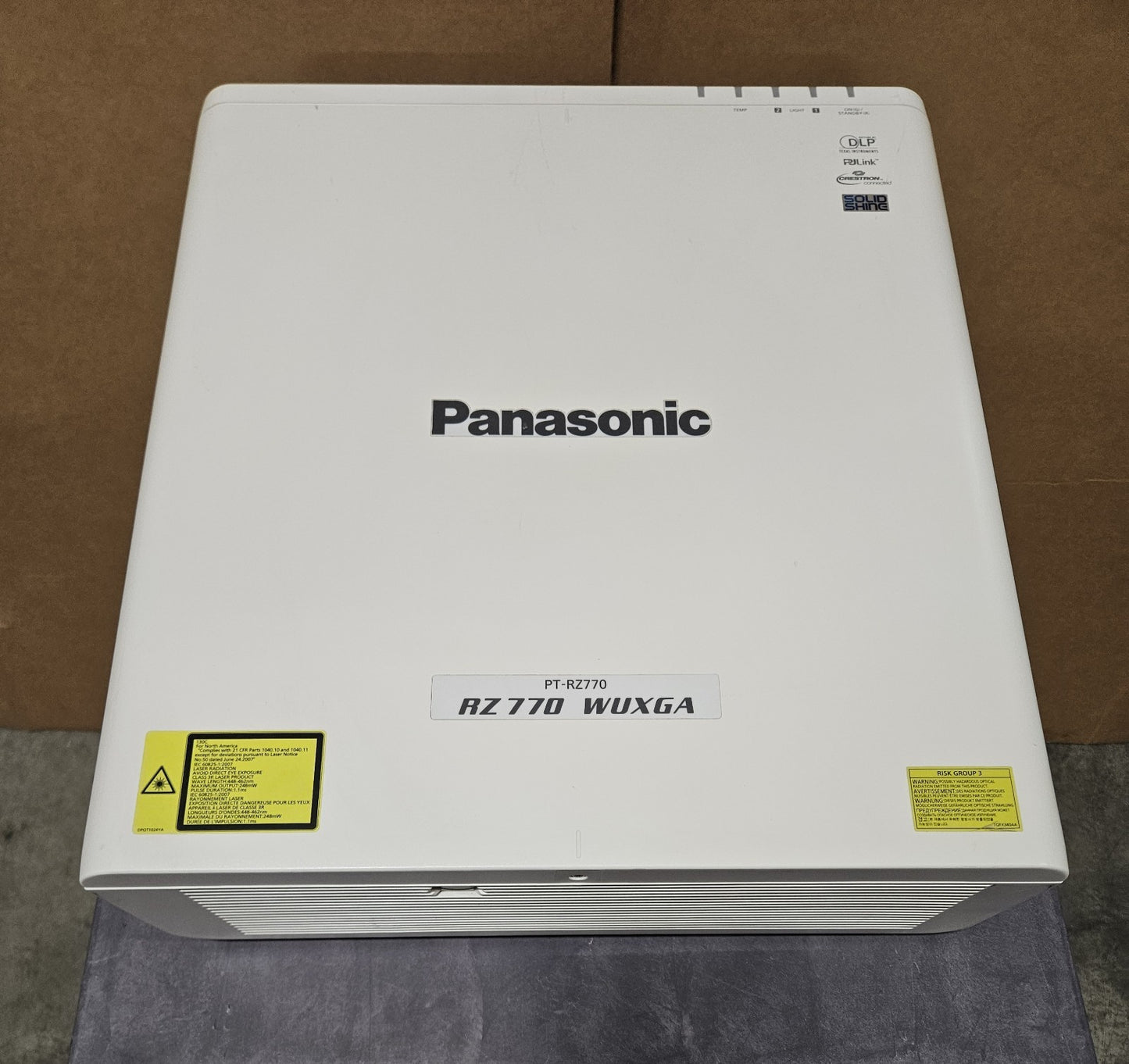Panasonic Laser WUXGA DLP 7000 Lumens Projector 5291 Hours 5257 Lamp PT-RZ7702