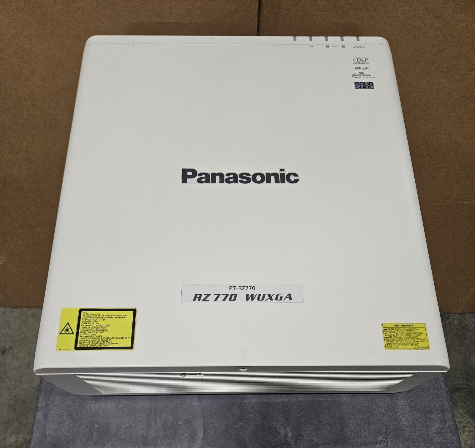 Panasonic Laser WUXGA DLP 7000 Lumens Projector 5291 Hours 5257 Lamp PT-RZ7702