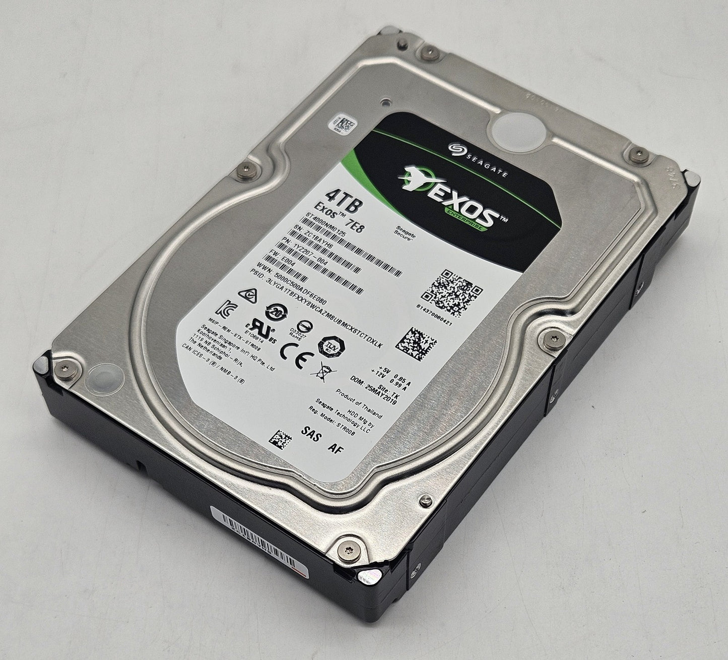 Seagate 4TB 7200RPM SAS 12Gbps 128MB Cache (512e) 3.5" Hard Drive ST4000NM01250