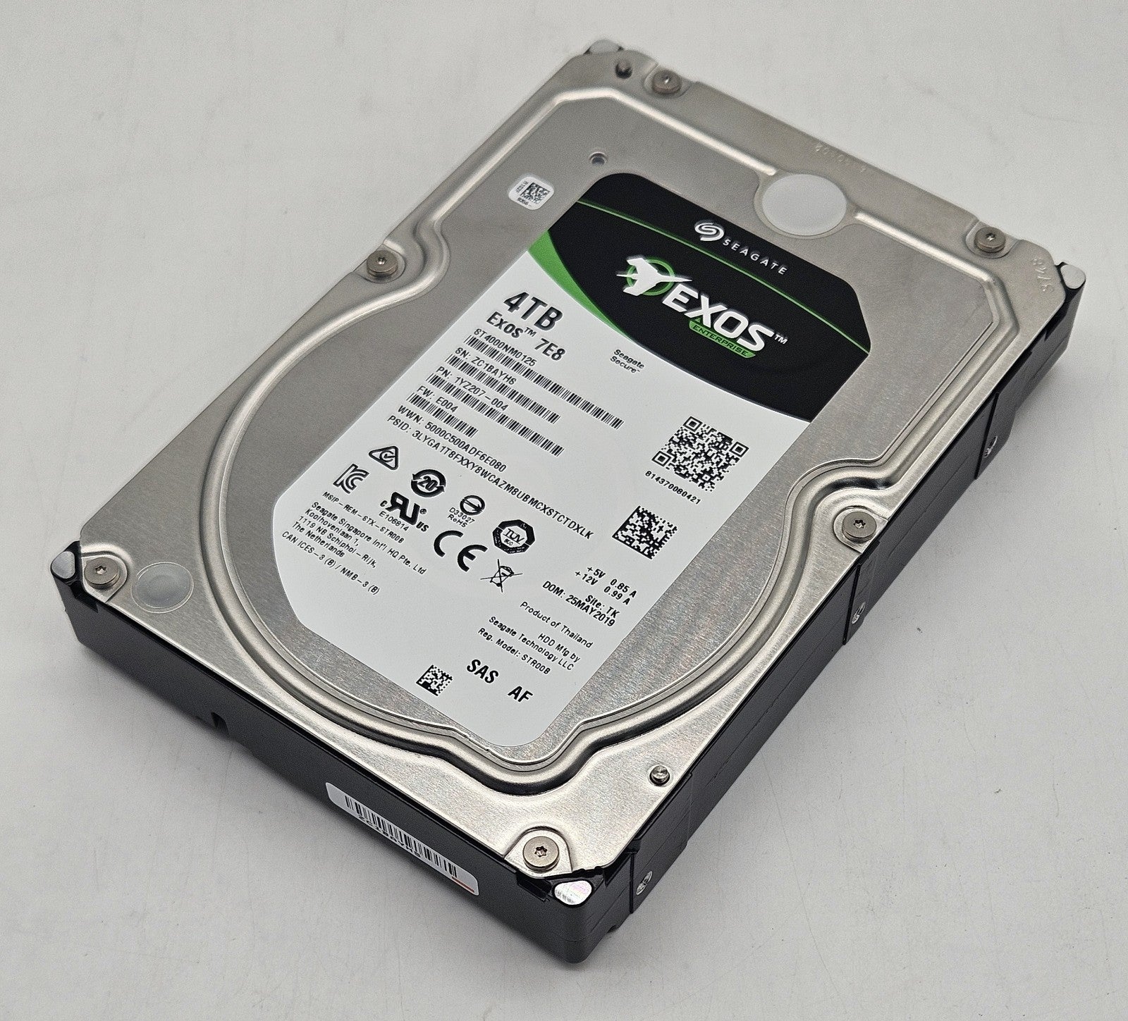 Seagate 4TB 7200RPM SAS 12Gbps 128MB Cache (512e) 3.5" Hard Drive ST4000NM01250